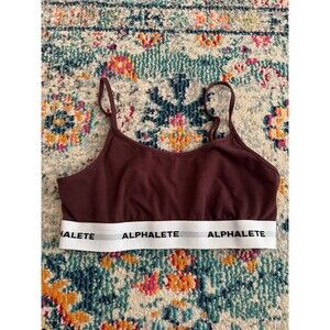 Alphalete Maroon Bralette Sports Bra Size XS*‎